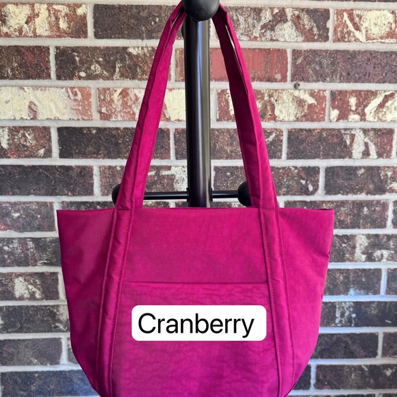 Handmade Water Repellent Nylon Tote Bag Minimalist Shoulder Hobo Purse - Picture 12 of 17